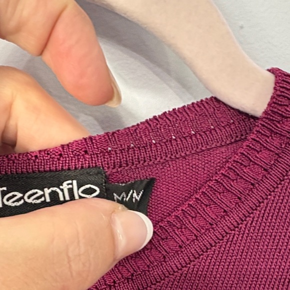 Teenflo Rich Burgundy Tank Top - Picture 3 of 8